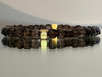 Edelsteen armband met rookkwarts beschikbaar voor biedingen