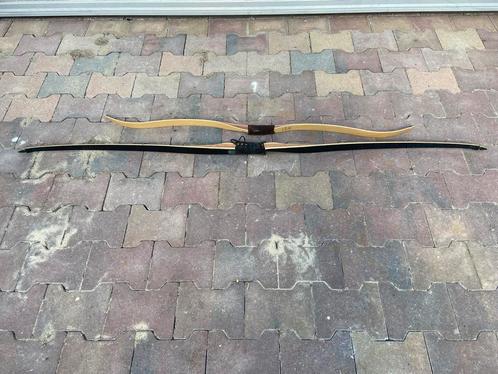 2 Handbogen - Longbow, Sport en Fitness, Handboogschieten, Gebruikt, Longbow, Ophalen of Verzenden