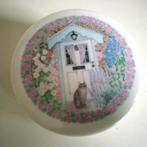 Cloverleaf   6 onderzetters met kat/ hond bij voordeur, Ophalen of Verzenden, Overige stijlen, Kop(pen) en/of Schotel(s)