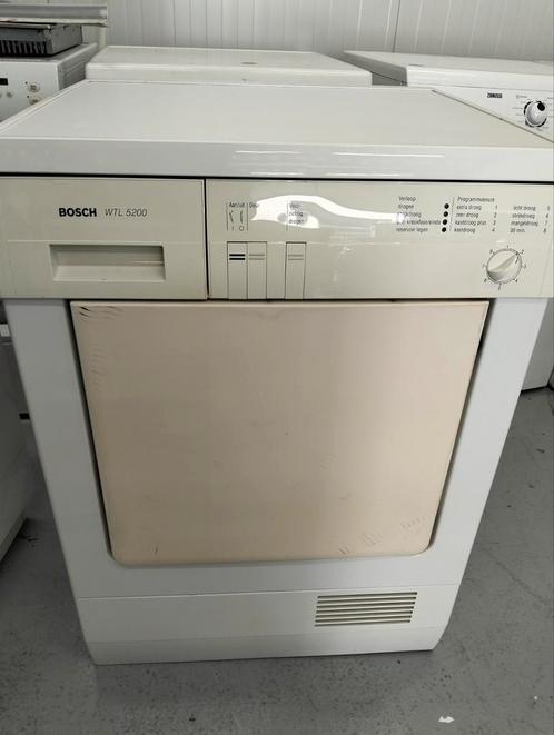 Bosch WTL5200 condensdroger, Witgoed en Apparatuur, Wasdrogers, Gebruikt, Condens, Voorlader, 6 tot 8 kg, 85 tot 90 cm, Anti-kreukfase
