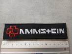 Rammstein logo patch strip 8 -- 15.5 x 4 cm, Verzenden, Nieuw, Kleding