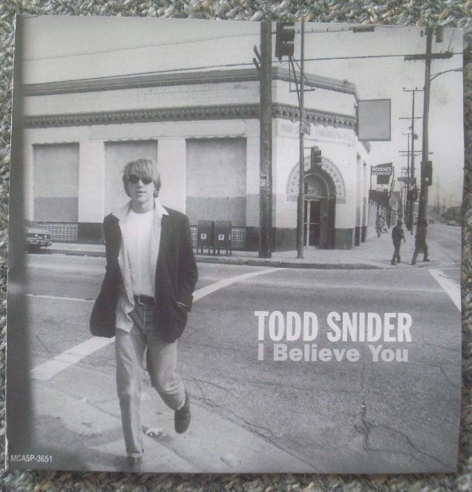 Todd Snider - I Believe You (CD single) PROMO, Cd's en Dvd's, Cd Singles, Zo goed als nieuw, Rock en Metal, 1 single, Ophalen of Verzenden