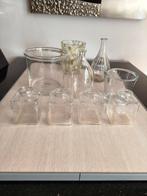 Vazen van glas., Overige kleuren, Ophalen of Verzenden, Minder dan 50 cm, Glas