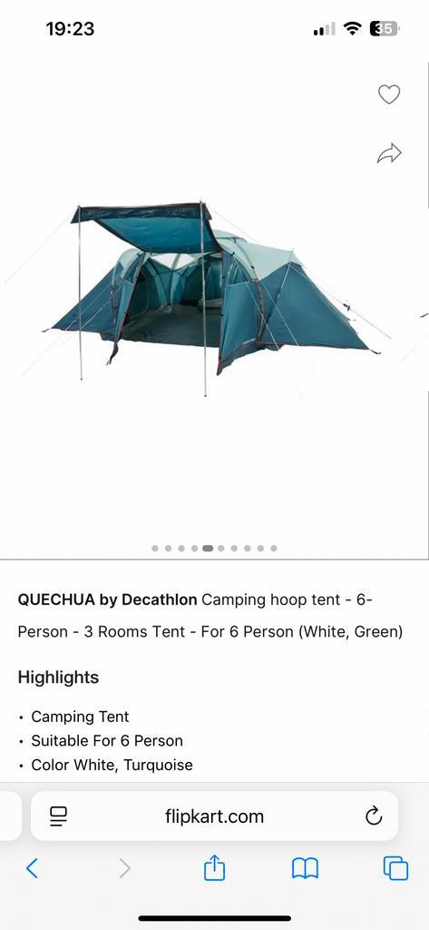 Quechua 6-persoons tent - Zo goed als nieuw!, Caravans en Kamperen, Tenten, tot en met 6, Zo goed als nieuw, Ophalen