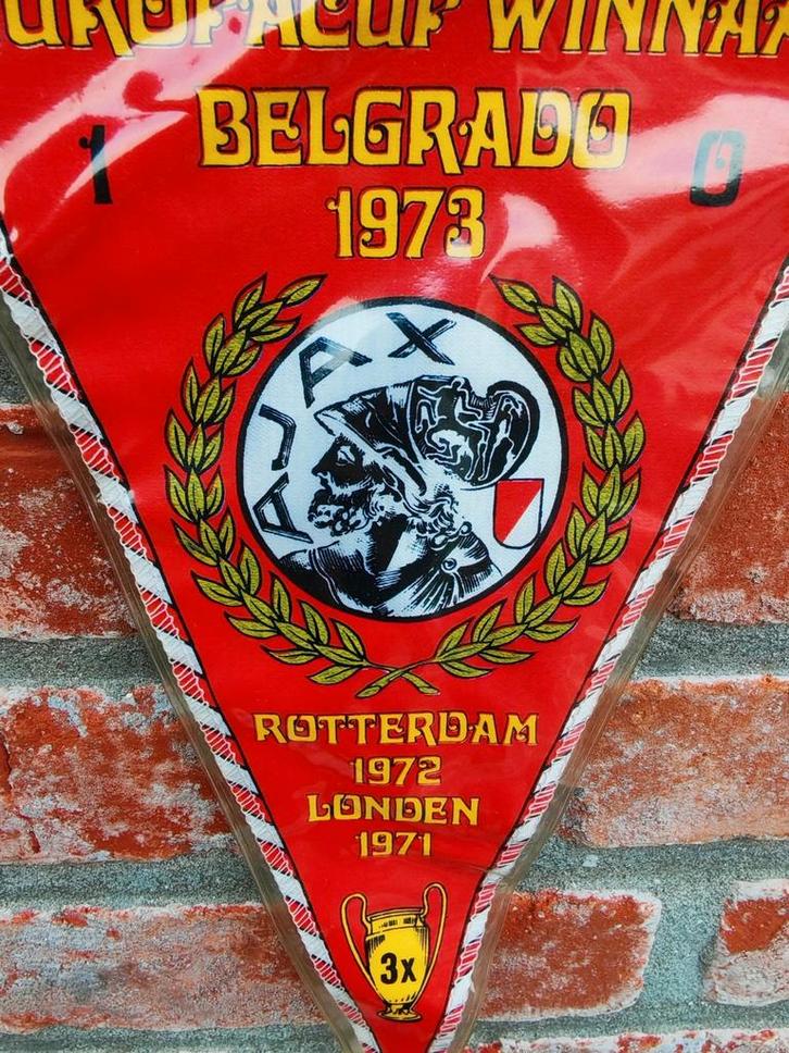 Ajax Amsterdam afc 1970s prachtige vintage vaan, Diversen, Vlaggen en Wimpels, Ophalen of Verzenden