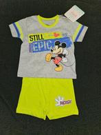 Mickey Mouse 2-delige set T-shirt en short gr/groen maat 80, Kinderen en Baby's, Babykleding | Maat 80, Nieuw, Ophalen of Verzenden