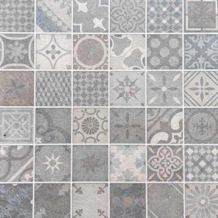 B-keus Mozaiek tegels 60x60x3 cm Arabica Fresco, Tuin en Terras, Tegels en Klinkers, Nieuw, Terrastegels, Beton, 10 m² of meer