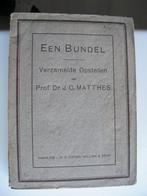 Een Bundel Verzamelde Opstellen 1913 Prof. Matthes, Ophalen of Verzenden, Gelezen, Jodendom