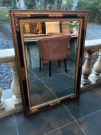 antieke spiegel Empire 110x77x4 zwart goud zeer mooie staat, Antiek en Kunst, Antiek | Spiegels, Ophalen, Rechthoekig, 50 tot 100 cm
