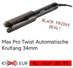 Max Pro Twist Automatische Krultang - Nieuw!, Ophalen of Verzenden, Nieuw, Haarverzorging