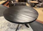 Eettafel rond 130cm. Zwart mango Direct/leverbaar E-2183, Huis en Inrichting, Tafels | Eettafels, 100 tot 150 cm, #Eettafel#Mango#Rond#Spinpoot#Zwart#130cm#Mok