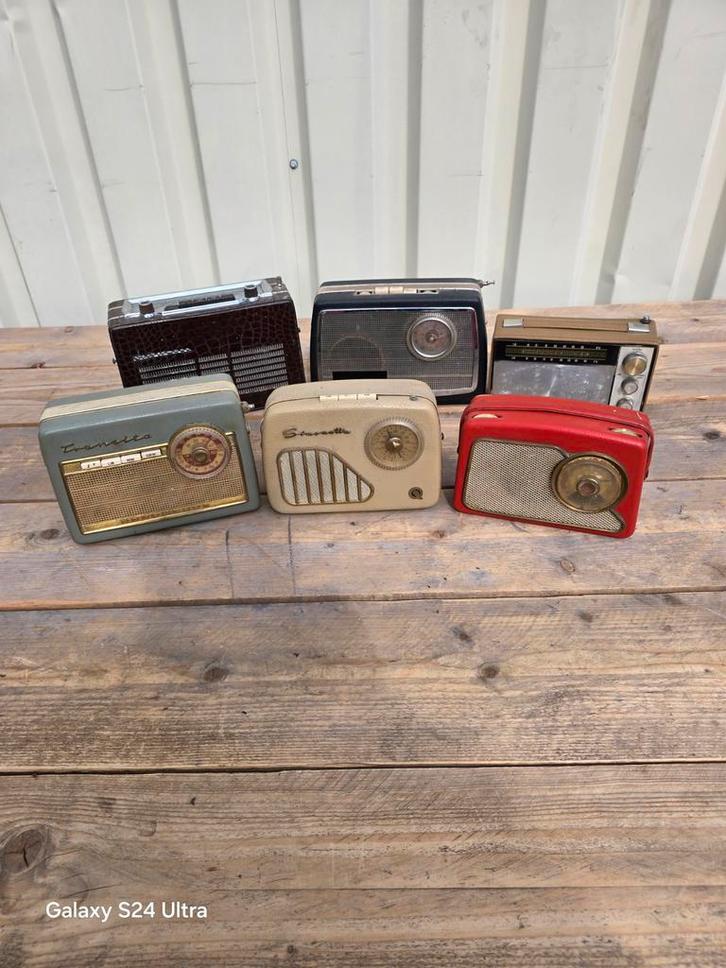 Partij Transistorradios 6 stuks, Antiek en Kunst, Antiek | Tv's en Audio, Ophalen
