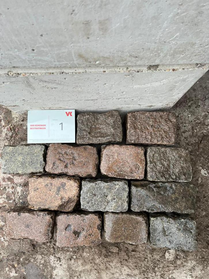 gebruikte kinderkoppen natuursteen kasseien graniet, Tuin en Terras, Tegels en Klinkers, Gebruikt, Overige typen, Natuursteen