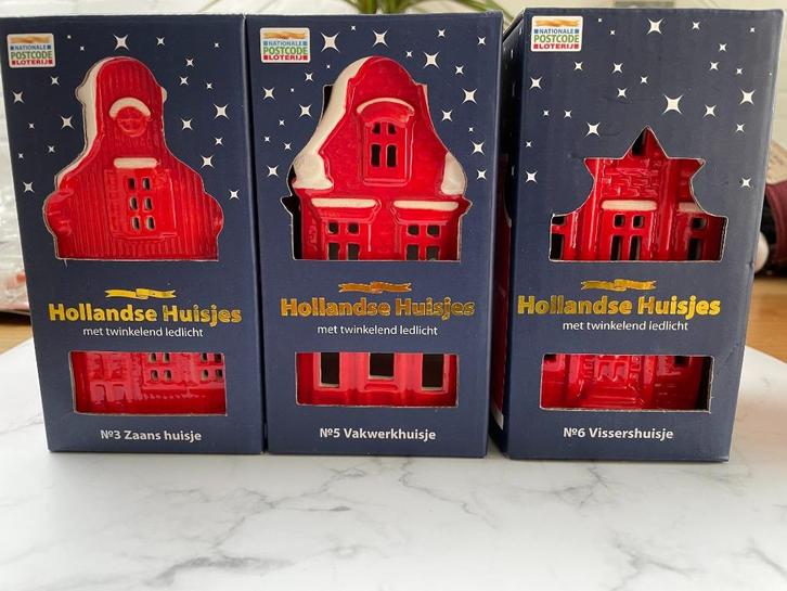 Postcode loterij kerst huisjes nr. 3, 5 en 6, Diversen, Kerst, Zo goed als nieuw, Ophalen of Verzenden