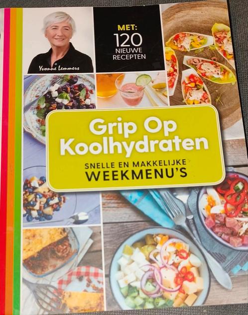 Grip op koolhydraten Snelle en makkelijke weekmenu's, Boeken, Gezondheid, Dieet en Voeding, Zo goed als nieuw, Dieet en Voeding