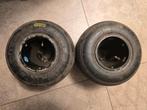 2x kart velgen + banden te koop, Ophalen of Verzenden, Kart