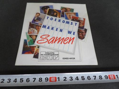 sticker CNV Industrie - voedingsbond Toekomst maken we samen, Verzamelen, Stickers, Zo goed als nieuw, Bedrijf of Vereniging, Ophalen