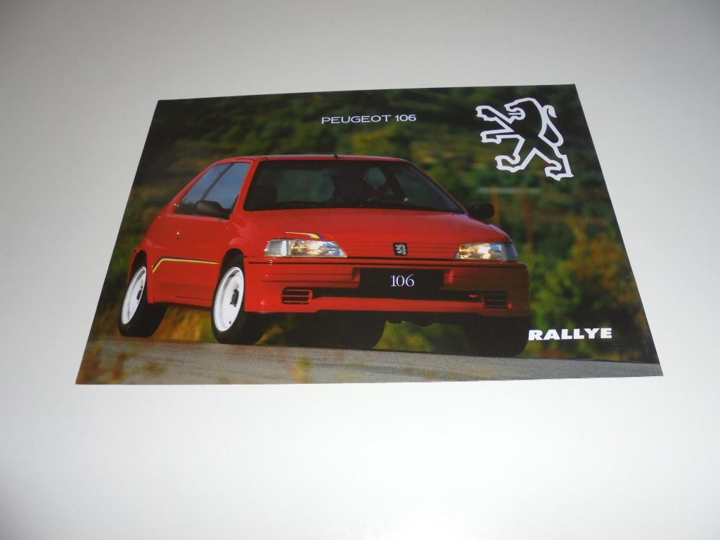 brochure Peugeot 106 Rallye  1994, Ophalen of Verzenden, Nieuw, Peugeot