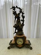 Bijzonder uurwerk / klok / pendule van Auguste Moreau, Antiek en Kunst, Antiek | Klokken, Ophalen of Verzenden