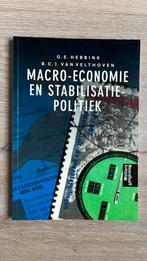 Macro-economie en stabilisatiepolitiek, Ophalen of Verzenden, Zo goed als nieuw, Economie en Marketing, Hebbink