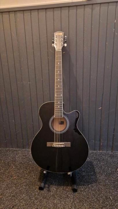 Akoestisch versterkte gitaar, Muziek en Instrumenten, Snaarinstrumenten | Gitaren | Akoestisch, Zo goed als nieuw, Western- of Steelstringgitaar