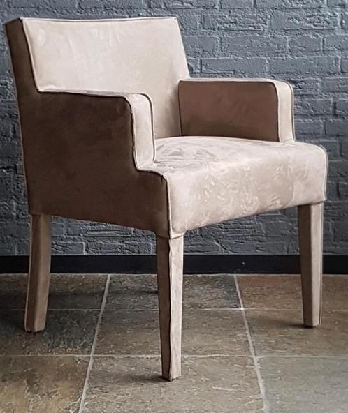 Eetkmer stoel ismila leer rancho zand beige showmodel nu 75, Huis en Inrichting, Stoelen, Nieuw, Eén, Hout, Leer, Overige kleuren