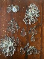 veel glazen en kristallen ornamenten voor kroonluchter, Ophalen of Verzenden, Gebruikt, Glas