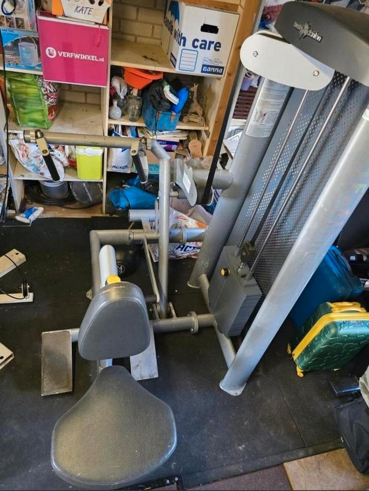 Seated Row Krachtstation, Sport en Fitness, Fitnessapparatuur, Gebruikt, Krachtstation, Armen, Rug, Metaal, Ophalen