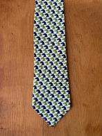 Hermes Stropdas met Patroon, Kleding | Heren, Stropdassen, Ophalen of Verzenden, Zo goed als nieuw, Blauw, Met patroon