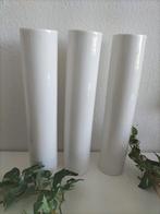 3 hoge strakke vazen, Sandra Rich., Overige kleuren, Ophalen of Verzenden, Minder dan 50 cm, Glas