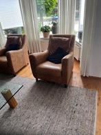 Heerlijke leren Fauteuils, Huis en Inrichting, Fauteuils, Gebruikt, Klassiek, Ophalen of Verzenden, 50 tot 75 cm