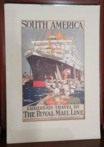 South America Royal Mail Line, Ophalen of Verzenden, Zo goed als nieuw, Kaart, Foto of Prent