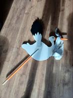 Geboortebord Ooievaar, Kinderen en Baby's, Kraamcadeaus en Geboorteborden, Ophalen