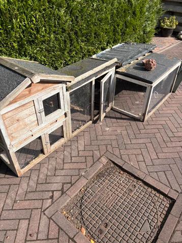 Gebruikt konijnenhok beschikbaar voor biedingen