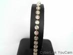 320780-4 Prachtige 14k Gouden Briljanten Tennis Armband, Sieraden, Tassen en Uiterlijk, Armbanden, Ophalen of Verzenden, Zo goed als nieuw