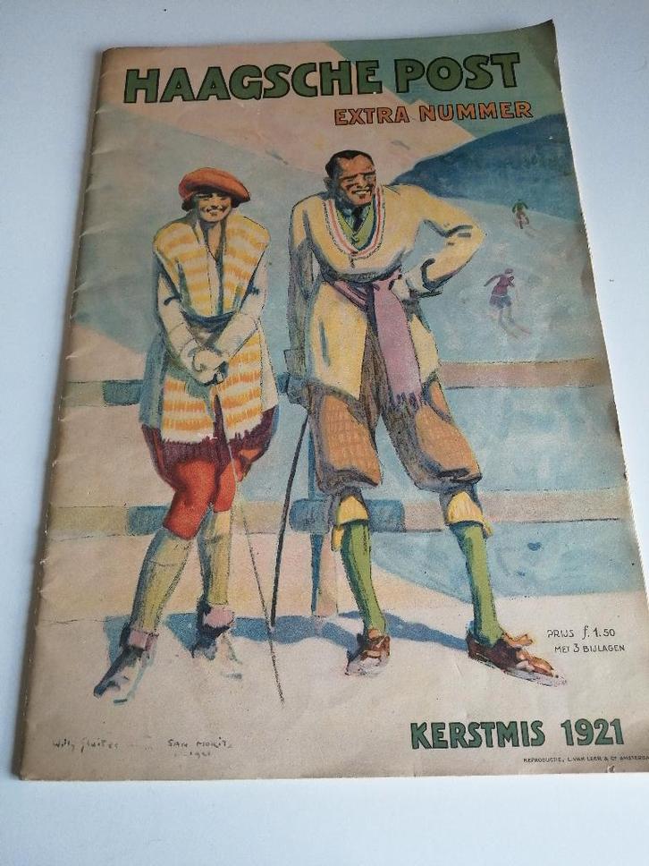antiek Haagsche post extra nummer kerstmis jaar 1921, Antiek en Kunst, Antiek | Boeken en Bijbels, Ophalen of Verzenden