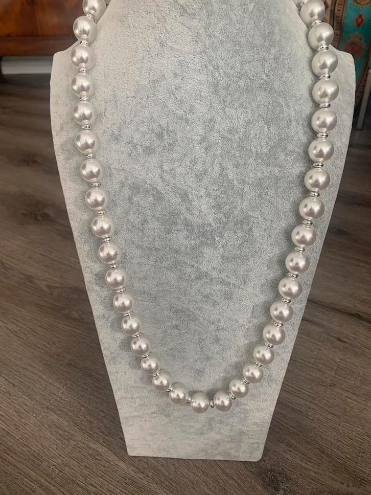 Partij 8 stuks mooie lange parel kettingen KR15, Sieraden, Tassen en Uiterlijk, Kettingen, Nieuw, Overige materialen, Verzenden