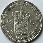 Halve gulden 1929 parelvariant, Postzegels en Munten, Munten | Nederland, ½ gulden, Zilver, Ophalen of Verzenden, Koningin Wilhelmina