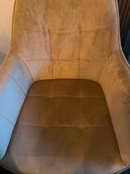 Te koop 4 kamers  stoelen 2 crème en 2 zwart nieuwstaat, Huis en Inrichting, Fauteuils, Ophalen, Zo goed als nieuw, Minder dan 50 cm