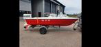 Almarine 485 130 pk v4 johnson Trailer, Watersport en Boten, Ophalen, Zo goed als nieuw, 3 tot 6 meter, Buitenboordmotor