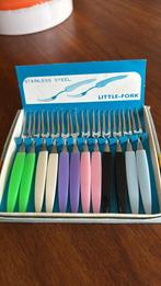Little Forks vintage stainless steal 12 stuks, Ophalen of Verzenden