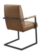 Armstoel Patch stof soft cognac | Webshop, Modern design, Overige kleuren, Nieuw, Ophalen of Verzenden