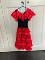 Spaanse jurk, schoenen en rode bloem, Ophalen, Zo goed als nieuw, Meisje, Jurk of Rok