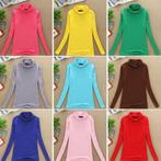 Dames coltrui (turtleneck trui shirt vrouwen zwart roze wit), Verzenden, Nieuw