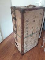 Antiek reiskoffer hutkoffer scheepskoffer koffer vintage, Ophalen of Verzenden
