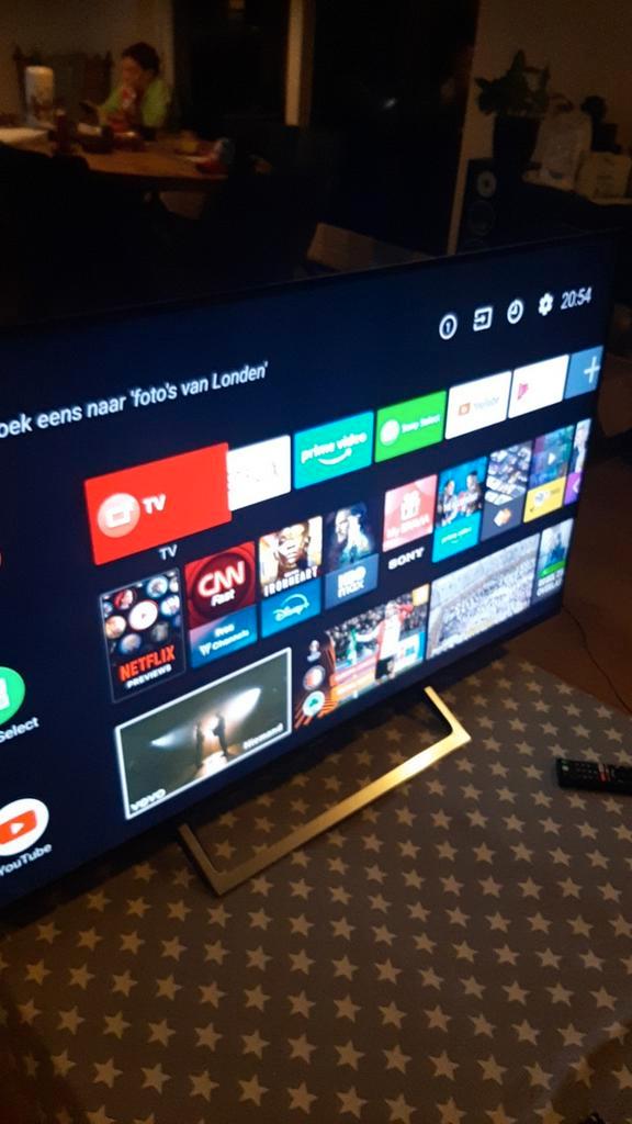 Sony smart tv 4K 55xe8505  Google tv en Bluetooth, Audio, Tv en Foto, Televisies, Zo goed als nieuw, LCD, 100 cm of meer, 4k (UHD)
