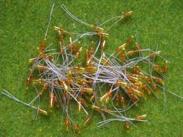 MTHO - 10st 3mm ampullampjes GEEL met draad (211Y) beschikbaar voor biedingen