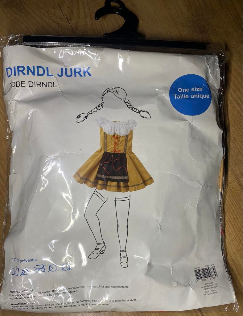 Dirndl Jurk - Oktoberfest Kostuum, Maat 38/40 (M), Carnaval, Nieuw, Ophalen of Verzenden