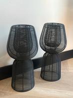 Windlichten XL Zwart - Set van 2, Ophalen, 50 tot 75 cm, Zwart, Nieuw