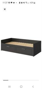 IKEA Brimnes Bed 80x200 - Zwart - Logeerbed, Ophalen of Verzenden